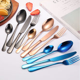 24 in 1 Stainless Steel Tableware Western Steak Cutlery Gift Set